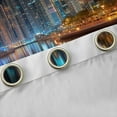 thumbnail image 4 of jejeloiu Modern City Black Out Curtains,Classical Architecture Curtains Pack of 2 (42x63 Each) For Kids, 4 of 6