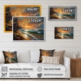 thumbnail image 4 of Designart "Orange And Green Seaside Serenity I" Beach Wall Art Print, 4 of 5