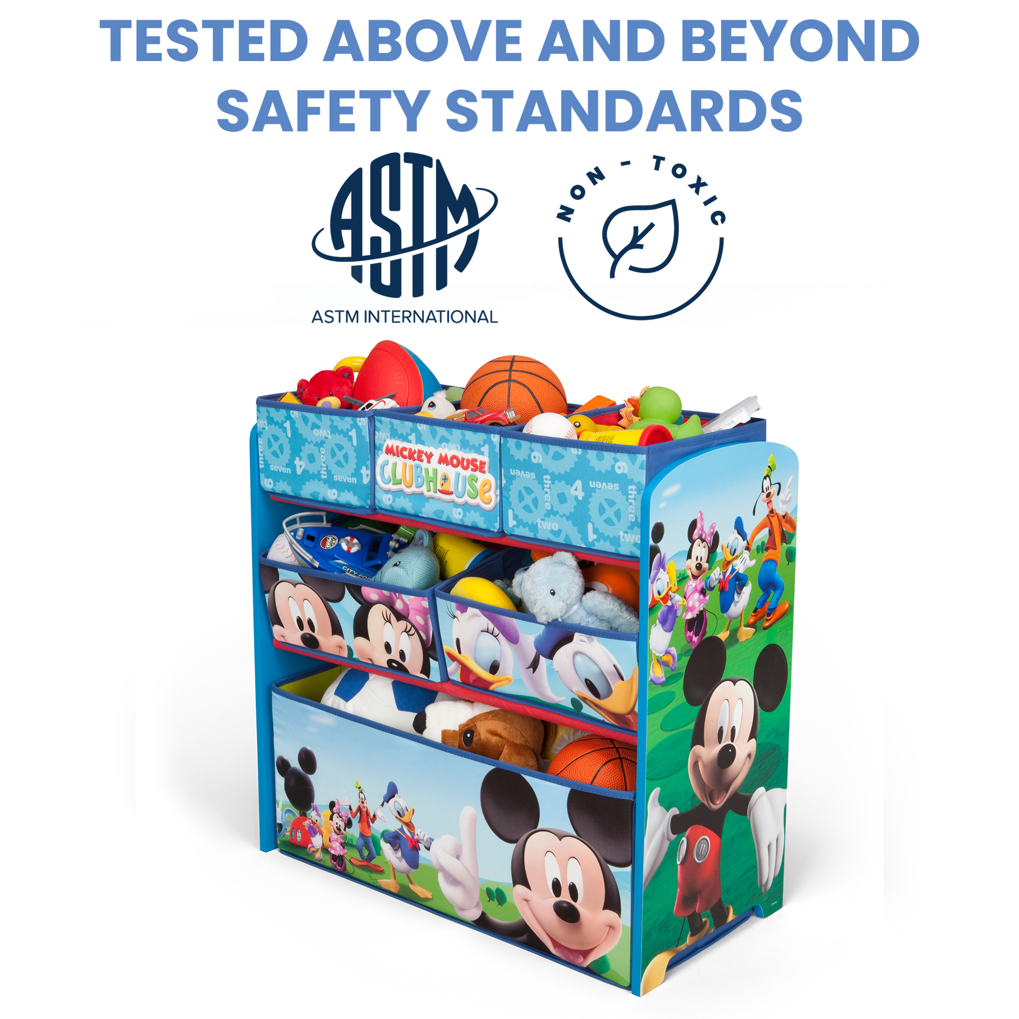 Disney Mickey Mouse Multi-Bin Toy Organizer by Delta Children - image 4 of 7