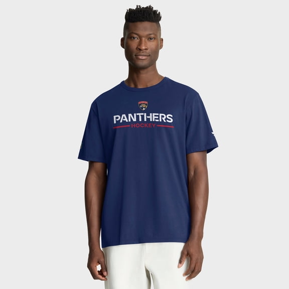 Men's Fanatics Navy Florida Panthers Authentic Pro Primary T-Shirt
