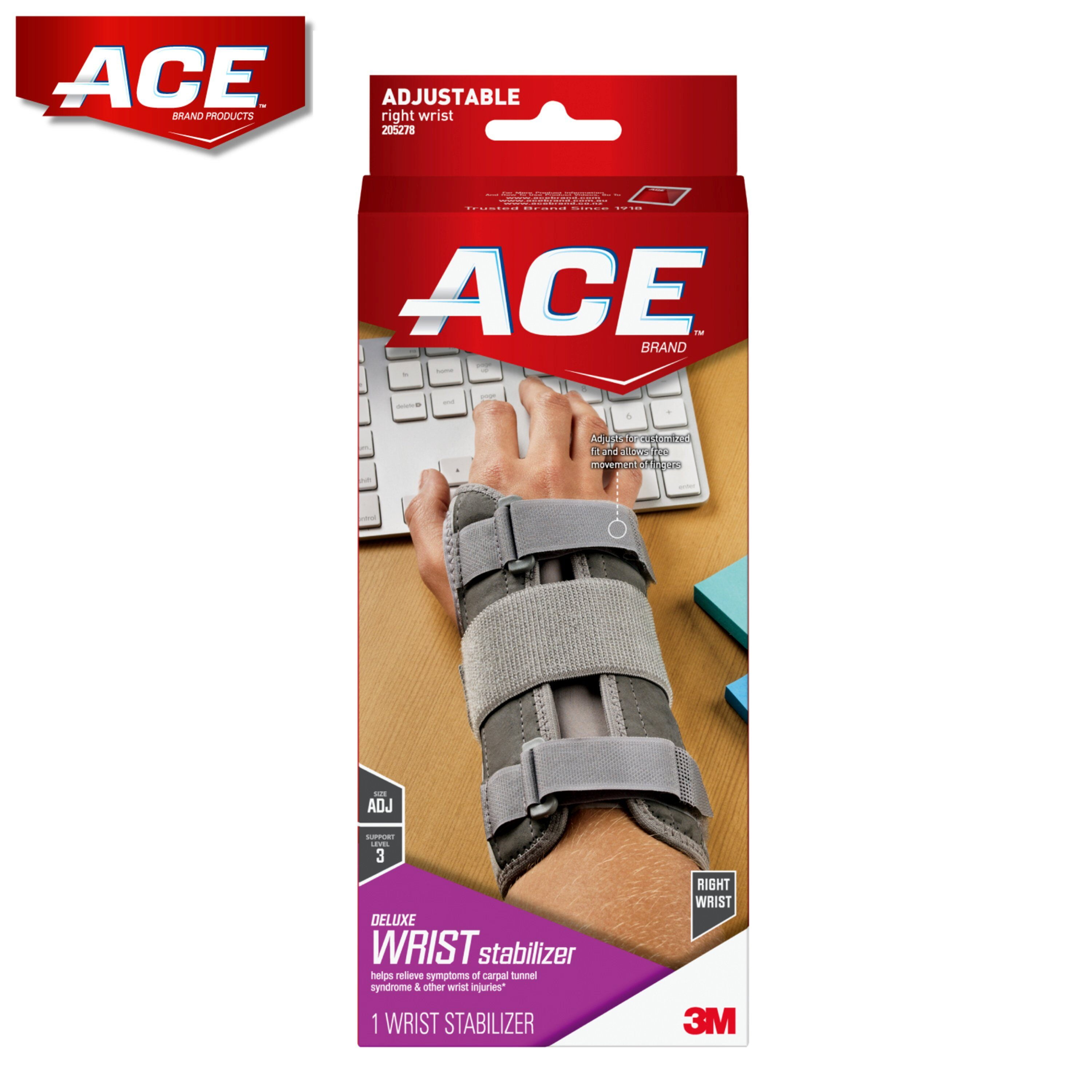 ACE Brand Deluxe Wrist Brace for Right Wrist