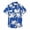 A1-Blue1825, variant on XIAONU Tree Print Shirt for Men Short Sleeve Button Front Beach Tops