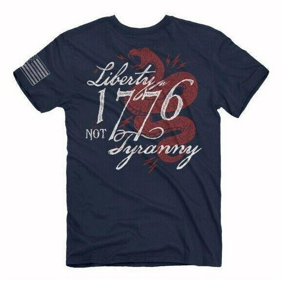 Liberty in 1776 Not Tyranny Short Sleeve T-Shirt Buck Wear - XLarge