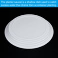 thumbnail image 4 of Uxcell Plant Saucers 10.6 Inch, 6 Pack Round Plastic Flower Pot Plant Tray, White, 4 of 5