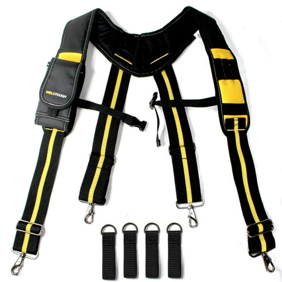 MELOTOUGH Bretelles Rembourrées Outil Ceinture Bretelles Robustes pour Travail de Charpentier Électricien Suspension Rig