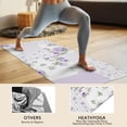 thumbnail image 4 of Pioneer Flower Floral Print Pattern Hot Yoga Mat Towel Non Slip for Hot Yoga - Quick-Drying Yoga Mat Cover with 4 Corner Pockets with Travel Bag - Hot Yoga Towel Non Slip 70"x26", 4 of 6