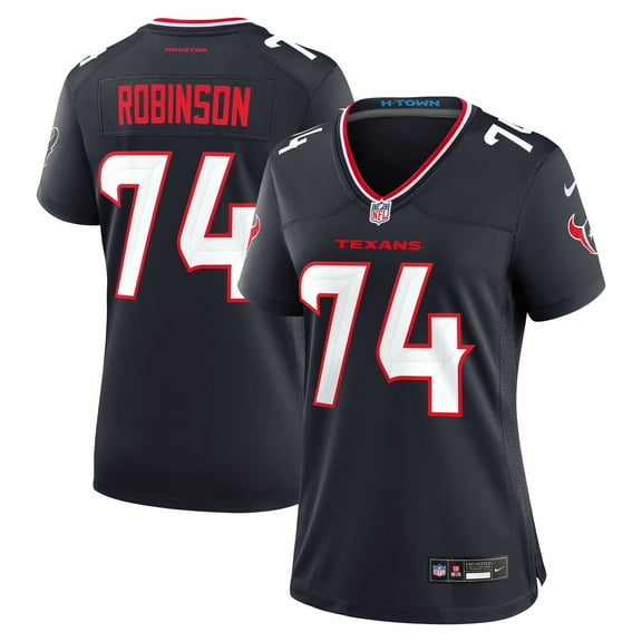 Women's Nike Cam Robinson Navy Houston Texans Team Game Jersey