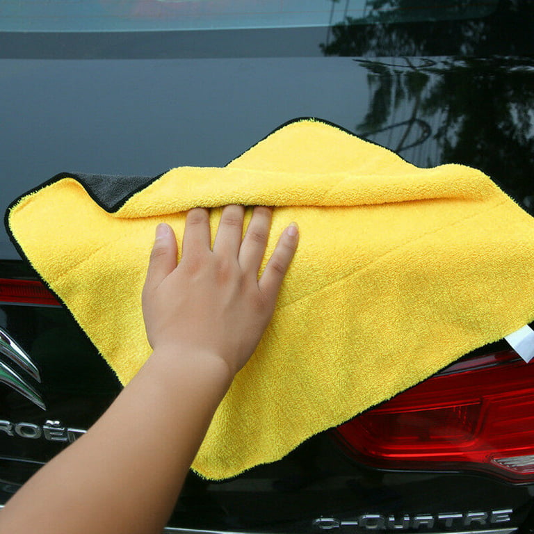 PERZOE Coral Velvet Car Wash Towel Absorbent Thickened Car Towel Cleaning  and Maintenance Microfiber Nano Plush Towel