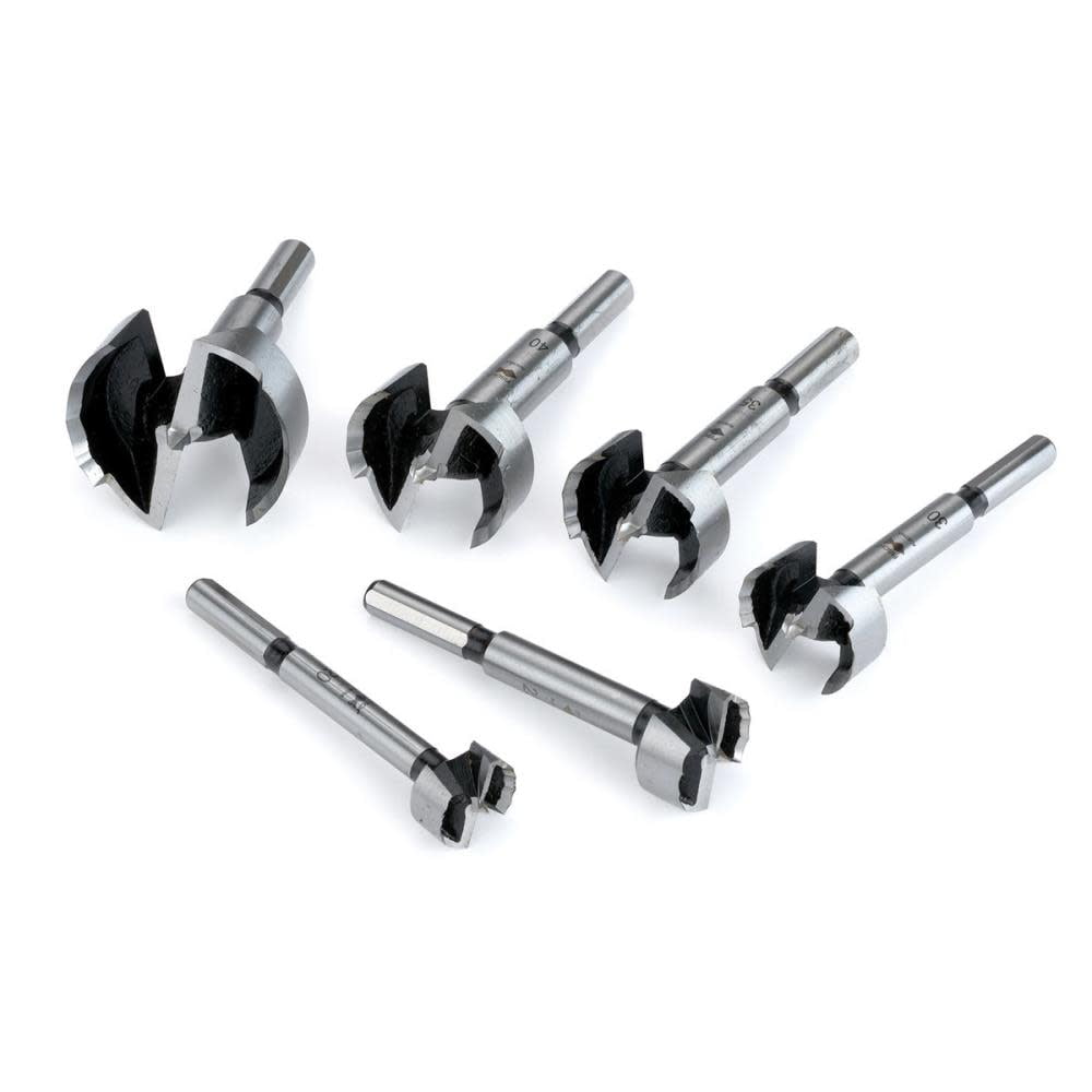 Fisch 6 Pc Wood Box Metric Forstner Bit Set