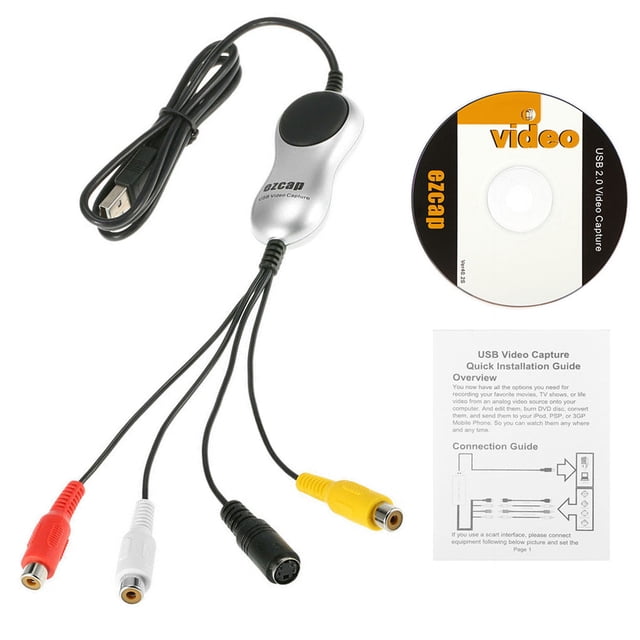 Tarjeta de captura de video USB 2.0 Convertidor de video de audio y video de conferencia portátil Grabber Inevent EL4760-00