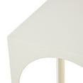 thumbnail image 4 of DecMode 16" x 21" White Metal Nested Accent Table with Arched Cutouts, 3-Pieces, 4 of 9