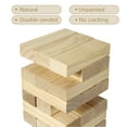 thumbnail image 3 of Trimate: Tumbling Tower Large 21.25" - Double-Sanded Smooth Natural Wood, 54 Blocks, Durable & Portable Carry Bag, Indoor & Outdoor, Family Party Game Age 8+, 3 of 8