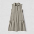 thumbnail image 6 of Odbmxy Summer Women's Shirt Dress Collared Casual Sleeveless Plain Shift Womens Dresses Mini Everyday Tiered, 6 of 6