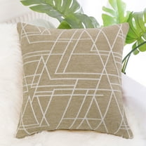 PiccoCasa 18"x18" Polyester Sofa Throw Pillow Cover, Camel