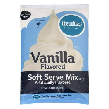 Frostline Vanilla Soft Serve Ice Cream Mix, Lactose-Free, 6 lbs