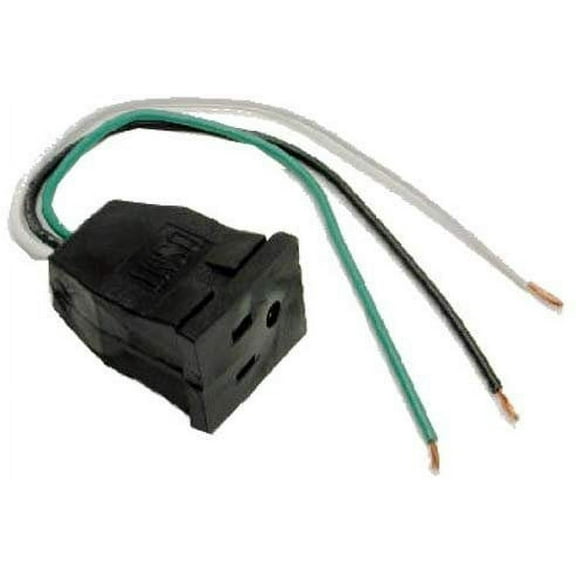Dial Lead Pump Receptacle - 10" Length, 10 Amps, 115 V, Multicolor