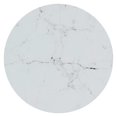 thumbnail image 3 of vidaXL Table d'Appoint Marbre Or et Blanc 45 cm Verre Trempé, 3 of 4