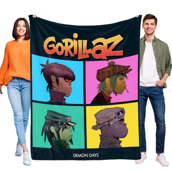 GYLJY25 Gorillaz Flannel Throw Blanket 30"x40" Soft Warm Home Couch Decor Gift