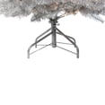 thumbnail image 4 of Northlight 6.5' Prelit Artificial Christmas Tree Silver Metallic Tinsel - Clear Lights, 4 of 5
