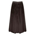 thumbnail image 5 of IWRICH Sequins Tulle Skirts for Women High Waist Tiered Mesh Skirt Sparkly Glitter Layered A-Line Skirts Wedding Guest Skirt Coffee XXL, 5 of 7