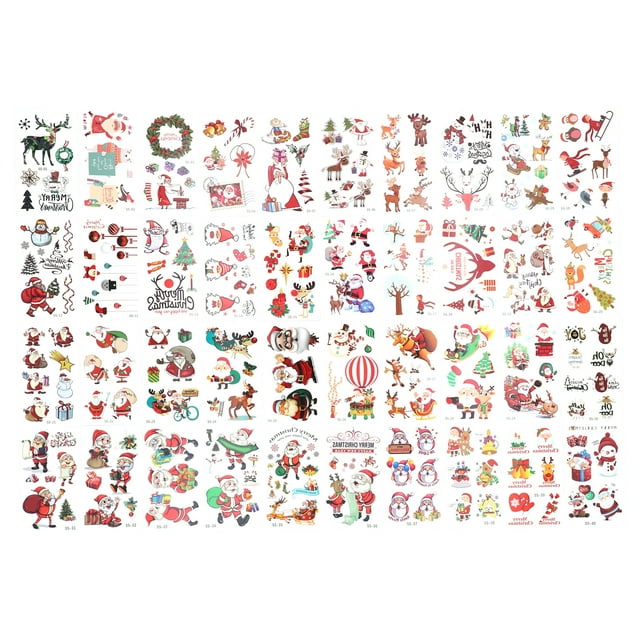 Sticker, Safe Eco Friendly Christmas Sticker Waterproof Sweatproof For Home Party For Outdoor Activities