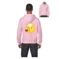 thumbnail image 1 of Mens Emoji Winky Face Full-Zip Hooded Sweatshirt, 1 of 5