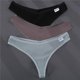 thumbnail image 1 of FINETOO 3 Unids/Set G-string Bragas De Algodón Tangas Ropa Interior De Mujer Sexy Panty Calzoncillos Color Sólido M-XL Diseño Lenceríapangjing, 1 of 4