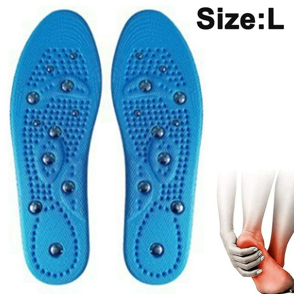 1 pair Massaging Insoles for Women and Man Magnetic Therapy Massaging Acupuncture Insoles - Effective Relieve Feet Fatigue Acupressure Shoe Inserts Washable and Cutable