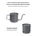 thumbnail image 5 of Pure Titanium Coffee Kettle Gooseneck Tea Kettle with Folding Handle, 5 of 5