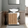 thumbnail image 6 of Depot E-Shop Enfield Under Sink Storage, 1 Door, 2 Shelves, 4 Legs, White / Natural Oak, 6 of 8