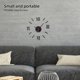 thumbnail image 4 of Sin marco Reloj de pared DIY Números romanos Adhesivo Arte moderno Reloj de pared Etiqueta engomada acrílica 3D silenciosa Decoraciones para el hogar para la sala de estar Dormitorio - (GZ-034), 4 of 6