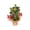 Gray#038, variant on Mini Christmas Tree Desktop Decoration Artificial Bonsai with Red Berries and Pinecones Non-Lit Holiday Tabletop Centerpiece for Home Office Festive Decor
