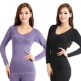 thumbnail image 3 of Yirtree Womens Thermal Underwear Set Long Winter Clothes Base Layer Cuddle Duds Top and Bottom Thermals Sets, 3 of 8
