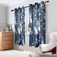 thumbnail image 2 of Yayeee Window Curtains Light Filtering 63"x42" Grommet Panel Pair Home Living Room Decor, Butterflys Pattern, 2 of 7