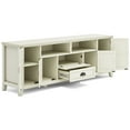 thumbnail image 6 of Burlington 72 inch Wide Solid Wood TV Stand in Antique White For TVs up to 80 inches, 6 of 15