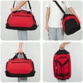 thumbnail image 3 of iFARADAY Unisex 55L Sport Gym Duffle Bag Shoes Compartment Red, 3 of 7