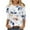 Z13-White-3/4 length sleeve womens tops, variant on Wiyuqeen Womens Casual 3/4 Sleeve T-Shirts Round Neck Cute Print Tops Trendy Loose Fit Three Quarter Length Blouses Boho Floral Shirts