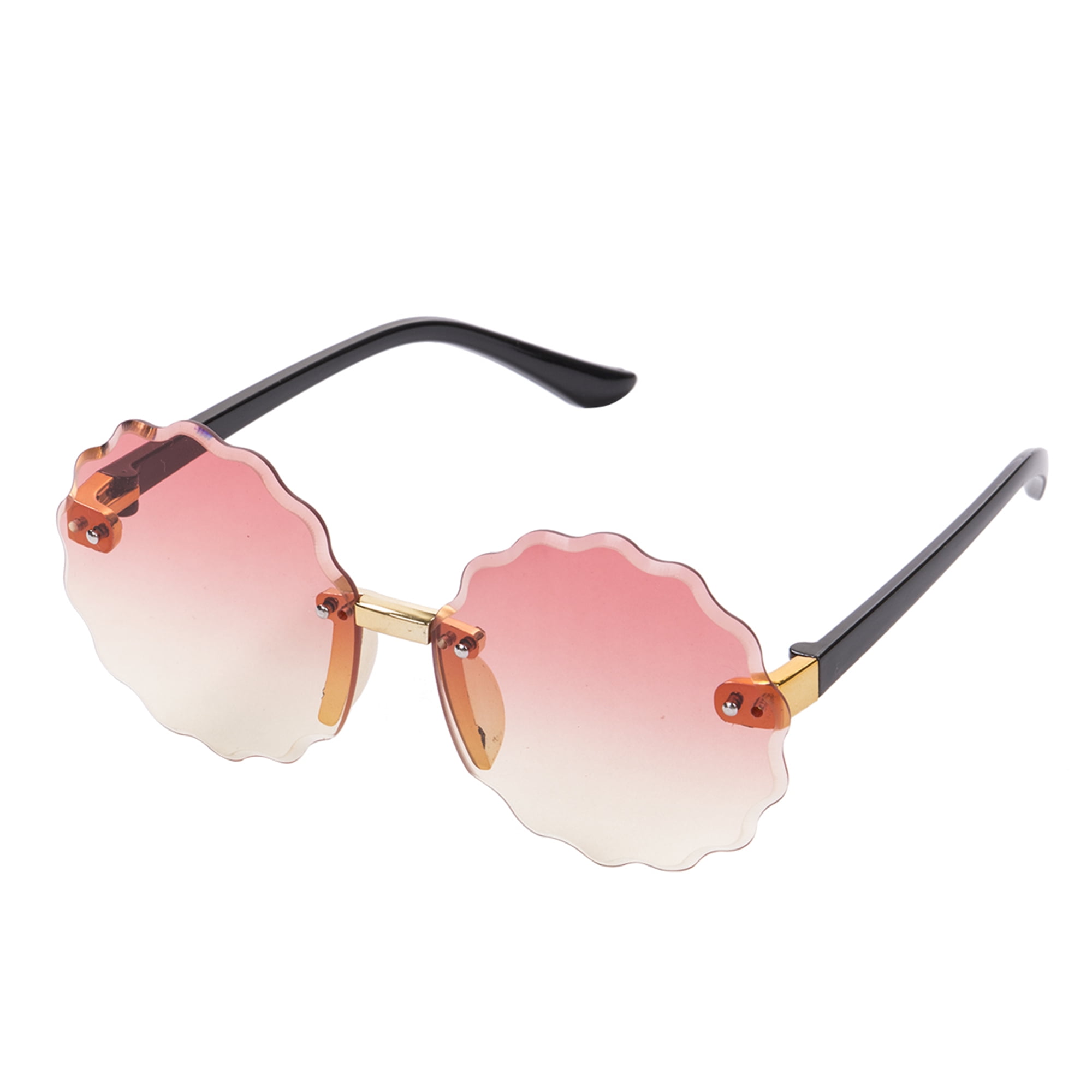 Fashion Rimless Sunglasses Women Glasses Butterfly Heart Cloud Summer Shades