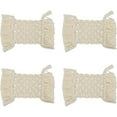 thumbnail image 1 of Rattan Macrame Boho Coasters | Bohemian Set Of 4 Table Decor Cute Coaster Woven, 1 of 5