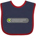 thumbnail image 3 of Inktastic Achievement Unlocked: New Character Created Boys or Girls Baby Bib, 3 of 4