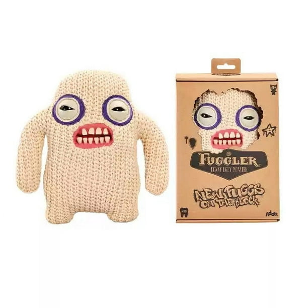HIXOWIA Fuggler Funny Ugly Monster Street Fugg, 9" Fugglers Plush Toys Collectible Mr Needles, Soft Plushies Stuffed Animal Fuggler with Teeth Birthday Halloween Christmas Gifts for Kids 4+