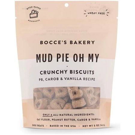 UPC: 0850012629993 | Bocce s Bakery Mud Pie Oh My All-Natural Crunchy Biscuits Dog Treats 5 oz