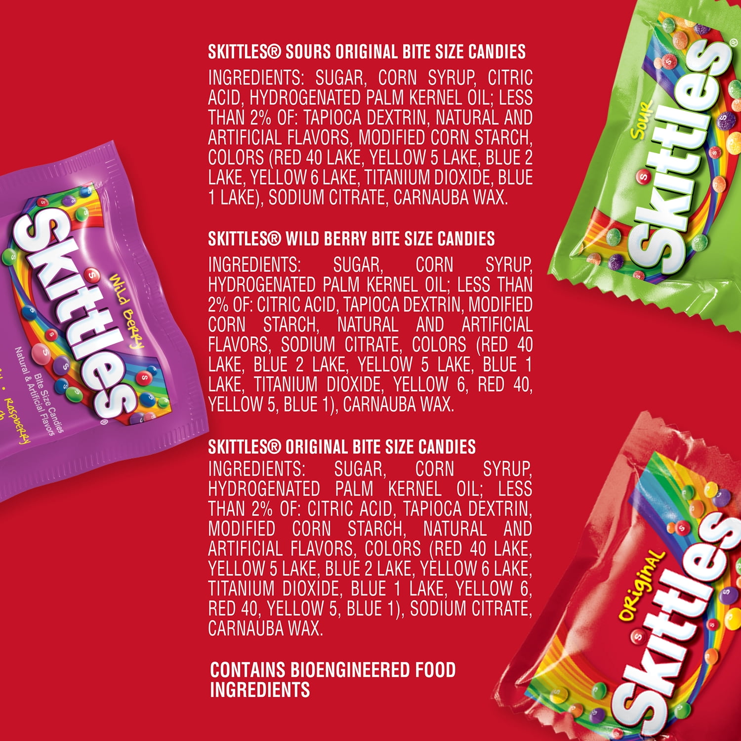 Skittles Original, Wild Berry & Sour Fun Size Chewy Candy, Party Size - 26.46 oz Bulk Bag