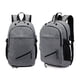thumbnail image 3 of KAKOWELY Mochila de tela Oxford de gran capacidad con puerto USB, para baloncesto, fútbol, almacenamiento de red y hebilla (gris), 3 of 4