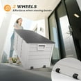 thumbnail image 6 of Matladin 75 Gallon Outdoor Deck Box with Wheels, Collapsible Plastic Storage Container with Lid, 17lbs Lightweight, Easy Set Up, 6 of 8