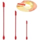 thumbnail image 1 of Espátula de silicona de grado alimenticio, resistente al calor, mini espátula de goma, juego de raspador de tarro fino, 3 piezas, color rojo, 1 of 7