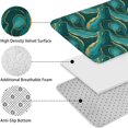 thumbnail image 5 of Teal Gold Marble Pattern Bathroom Rugs Sets 3 Piece,Toilet Cover Set,Absorbent Non Slip Bathroom Mats Sets with U-Shaped Contour Rug Toilet Rug Set, 5 of 5