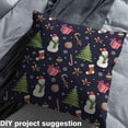 thumbnail image 2 of Homewish Kawaii Navy Christmas Fabric by the Yard 2 Yards, Cartoon Xmas Snowman Sewing Fabric, Teen Kid Child Fabric for Sewing, Microfiber Bedroom Decor, 2 of 6