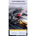 thumbnail image 4 of 14.8V Portable Lithium Battery Emergency Jump Starter & Air Pump Combo - 10000mAh Power Bank with 600A Peak Current, 150PSI Tire Inflator, LED Light, Multiple Modes - Yellow & Black ST-9630Pro, 4 of 6