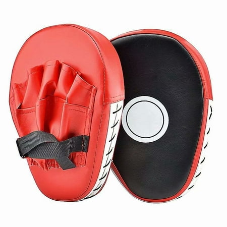 Punch Mitts, 1 Pair Focus Mitts PU Leather Boxing Pads Target Mitt Glove for Focus Training of (Best Boxing Focus Mitts)